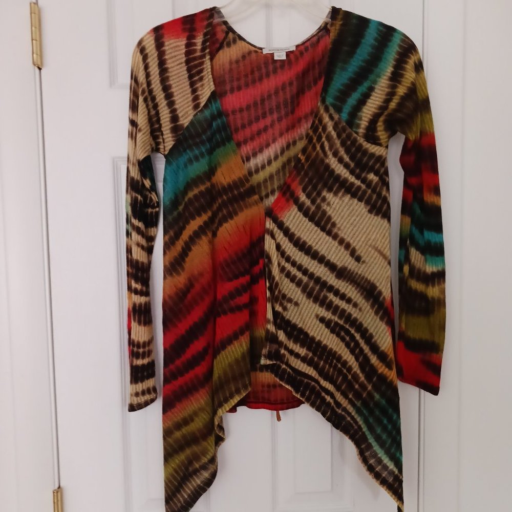 Boston Proper Womens Multicolor Light Weight Cardigan Size XSmall